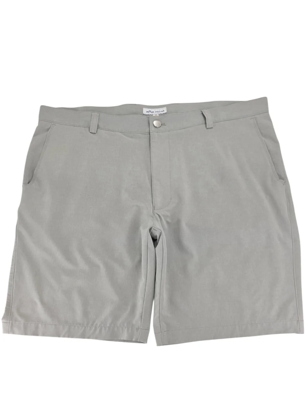 Peter Millar Featherweight Performance Shorts Mens 36 Gray Stretch Golf UPF 50+